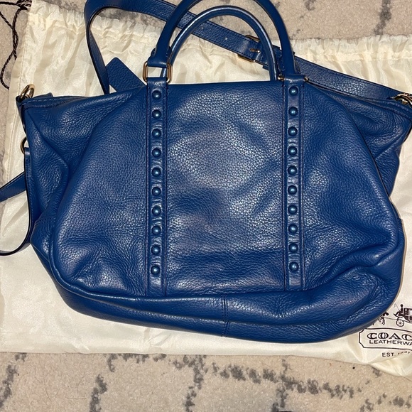 Coach Blue Leather Women's Bag - Picture 4 of 8